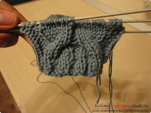 Master class for knitting mittens with knitting needles for women with photo and description .. Picture №25