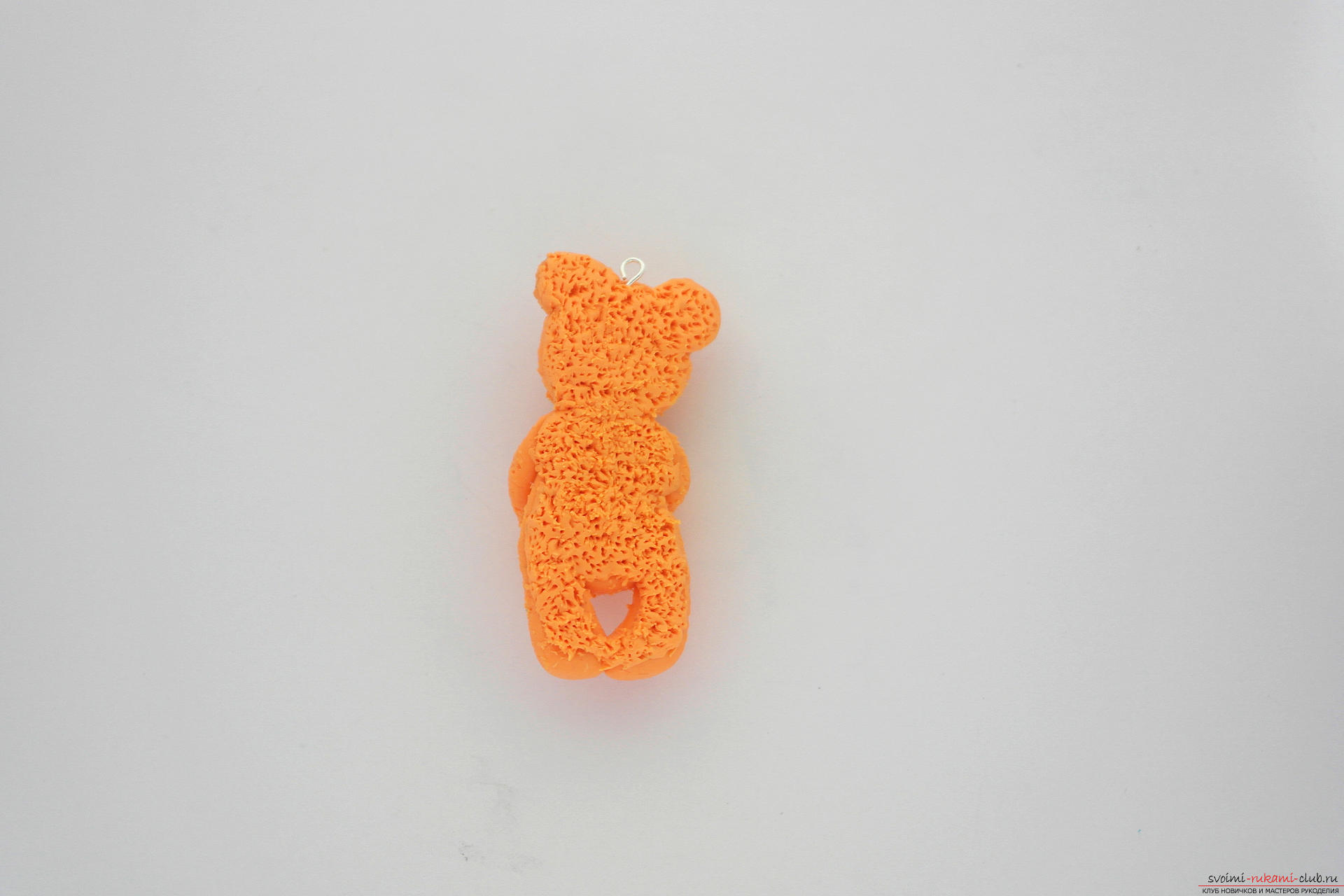This detailed master class will teach how to make a figurine of polymer clay - a keychain in the form of a bear. Photo # 32