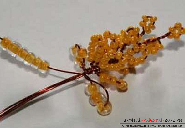 Acacia made from beads. Photo №6