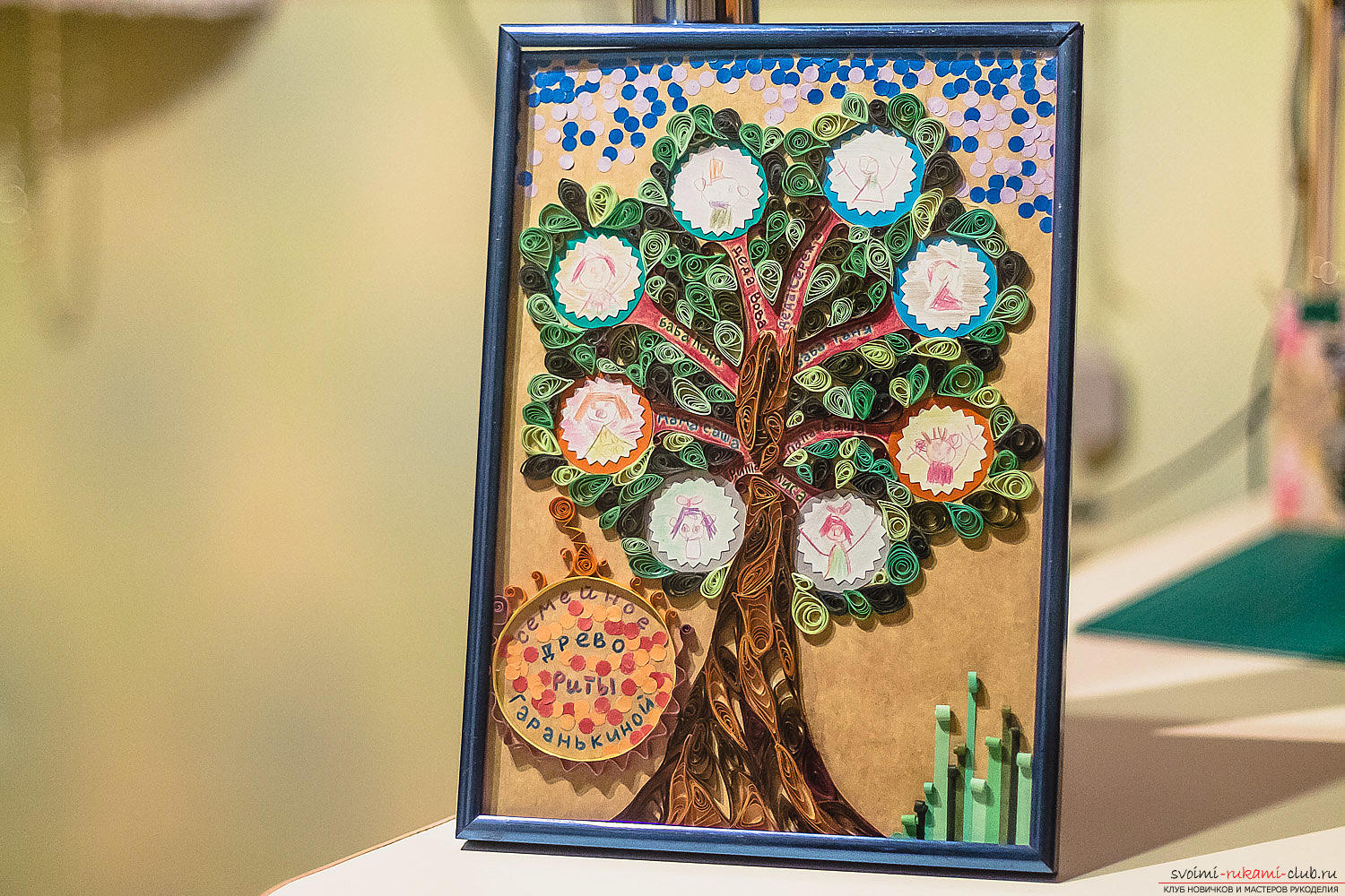 family tree, family tree by own hand, tree quilling, family tree, master class of wood. Photo №1