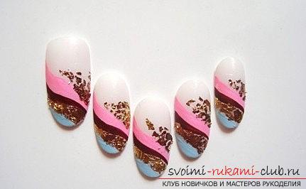 Decoration of nails for festive events - New Year's manicure with their own hands. Picture №3
