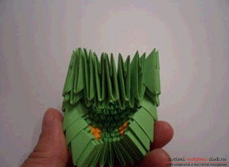 modular origami dragon. Photo №79