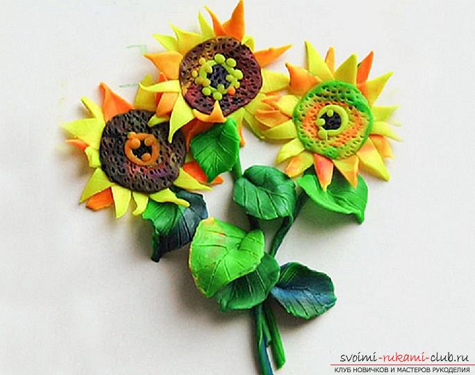 Lessons on modeling and creation of hand-made articles on the theme of flowers for children. Master classes on modeling flowers from various materials .. Photo # 3