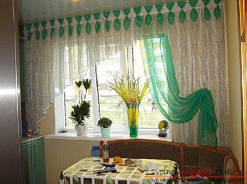 photo examples of curtains of lambreken for the kitchen. Photo №6