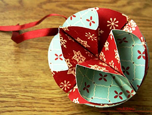 Origami, New Year toys with their own hands. Photo №1