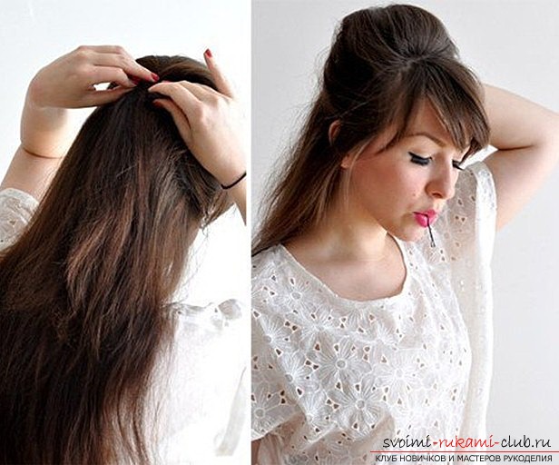 Women's, home hairstyles with their own hands: photos of works at home. Photo №5