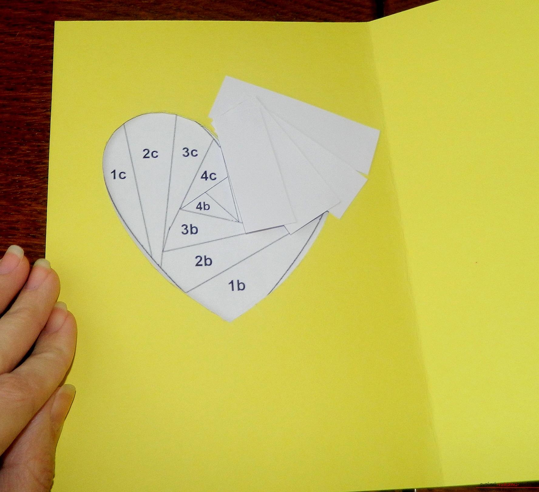 This master class will teach you how to make a card with your own hands in the style of ayris folding .. Photo # 9
