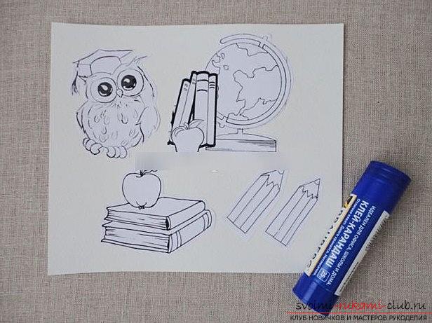 How to make quilling and appliqué for teacher's day? master class of quilling. Picture №3