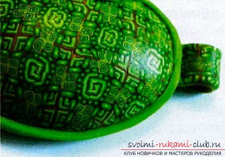 We make a pendant made of polymer clay. Photo №26