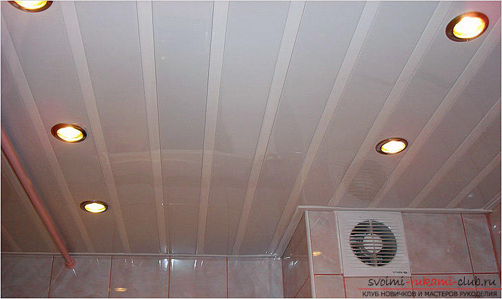 Installation of the suspended ceiling from the lining with your own hands with detailed instructions. Photo №6