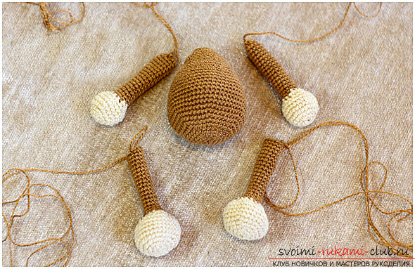 Master class on crocheting monkey amigurumi Abu with his hands with a detailed description. Photo Number 18