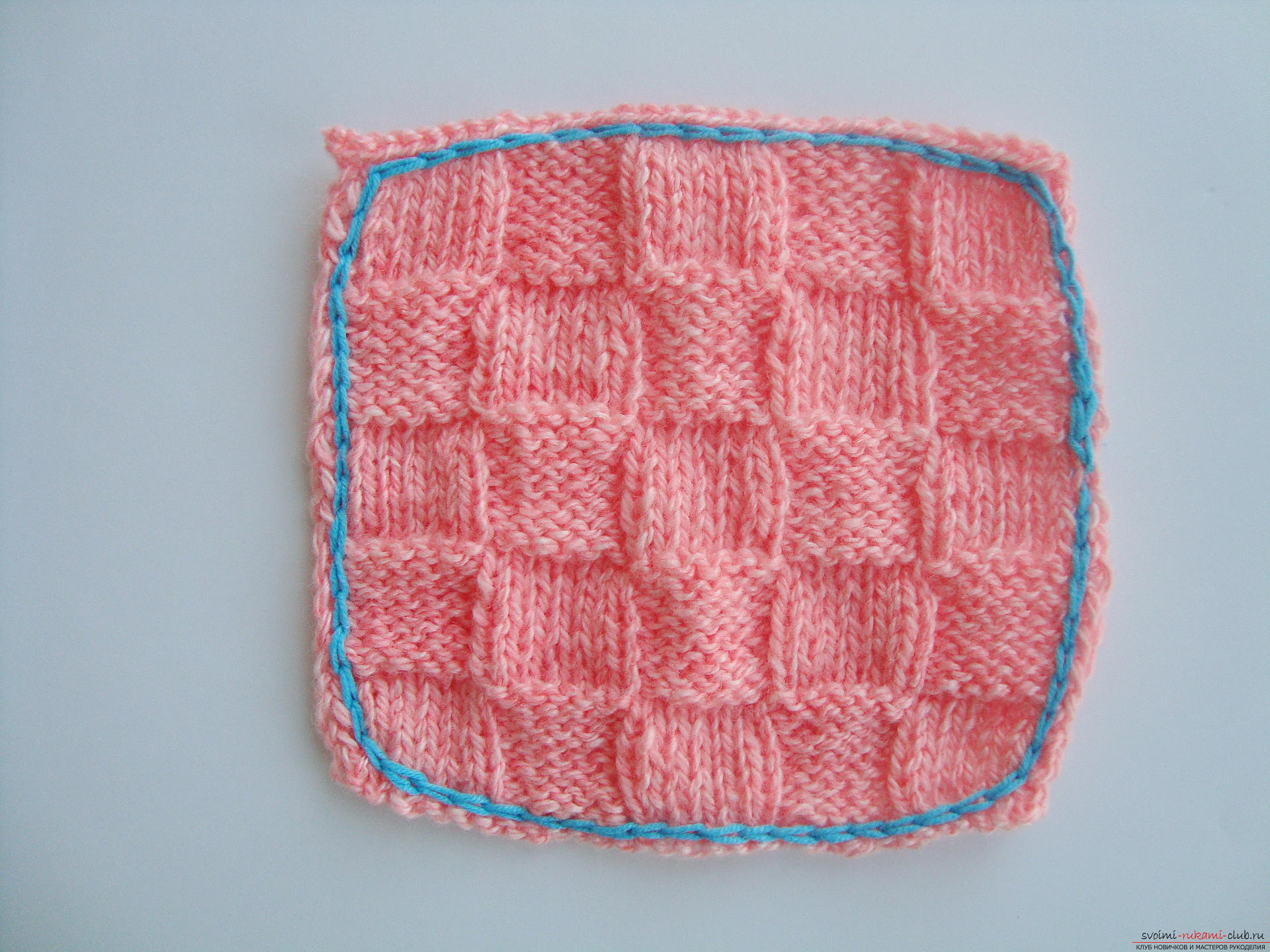 Photo-instruction on knitting needles-napkins under the hot. Photo №13