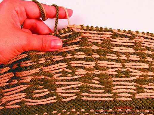 Knitting on knitting needles, knitting for knittingbeginners, knitting patterns on knitting needles, openwork patterns, how to knit openwork patterns, jacquard patterns, how to knit a lazy jacquard pattern with knitting needles, braids, master classes for knitting them .. Photo # 13