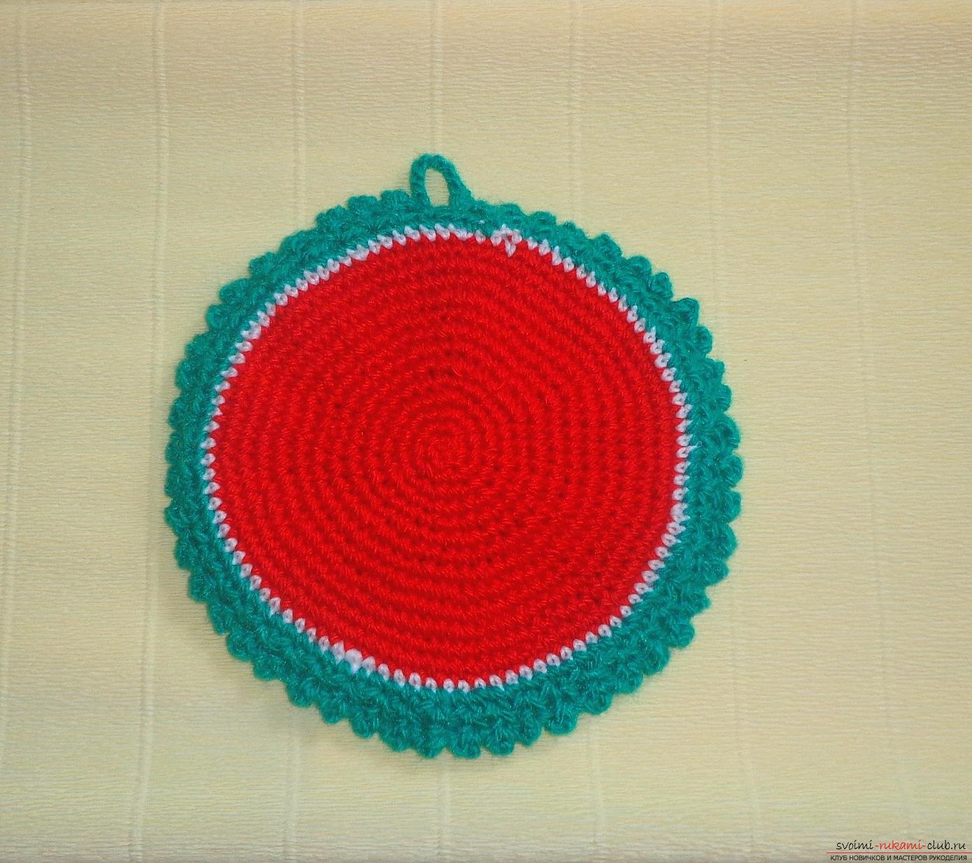 Снимка на урок по плетене на плетене на една кука 