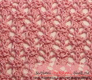 How to tie a beautiful summer pattern with knitting needles. Picture №3