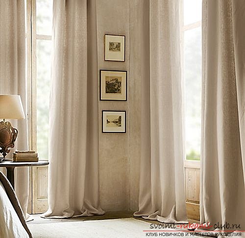 Photo examples of tailoring original curtains made of flax. Photo №8