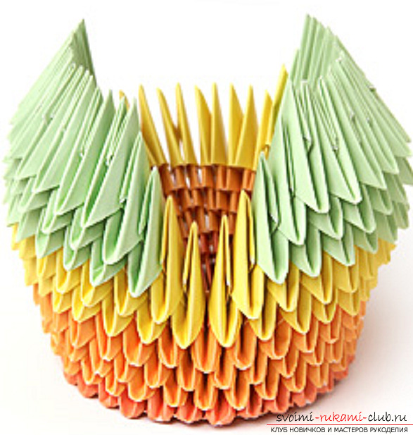 modular origami swan. Photo №32