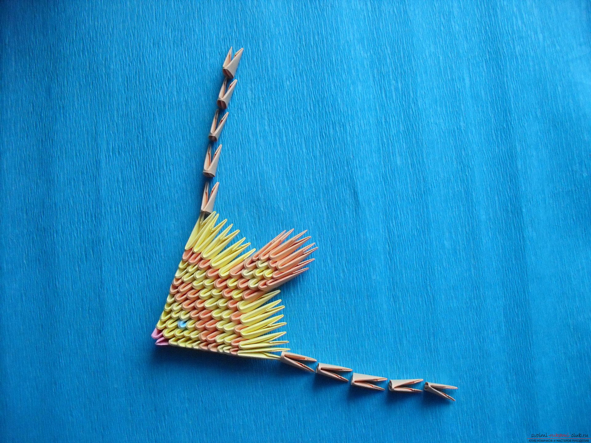 This master class will teach how to make a fish that fulfills desires in the technique of modular origami .. Photo # 6
