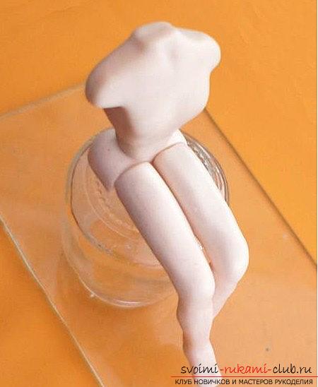 How to make a doll of polymer clay with your own hands? Lesson and photos. Photo number 12