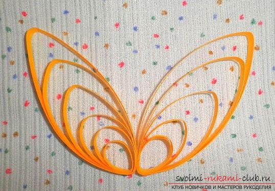 New Year's angel in a special technique of quilling with his own hands - a master class. Photo №4