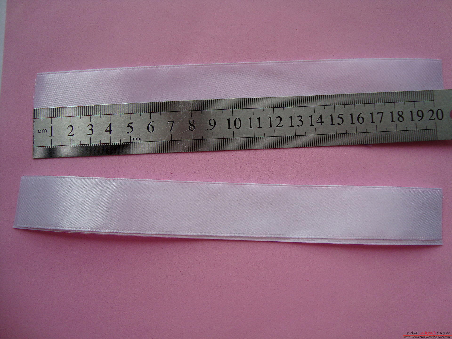 Step-by-step instruction for the production of voluminous ties and bows. Photo Number 21