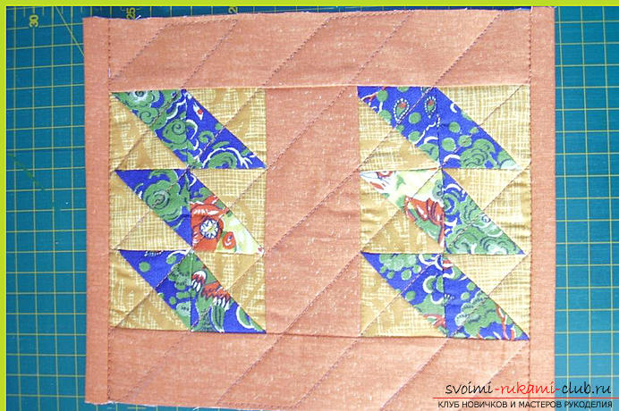 Sewing a pencil case using the Japanese patchwork technique. Photo number 12