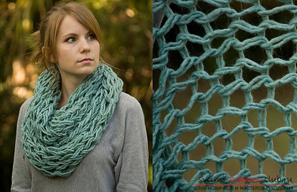 Crochet beautiful and original scarves. Photo №5