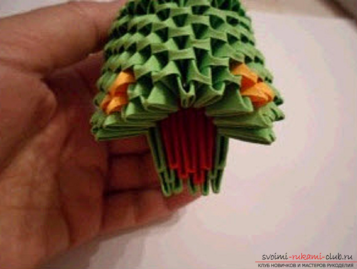 modular origami dragon. Photo 93