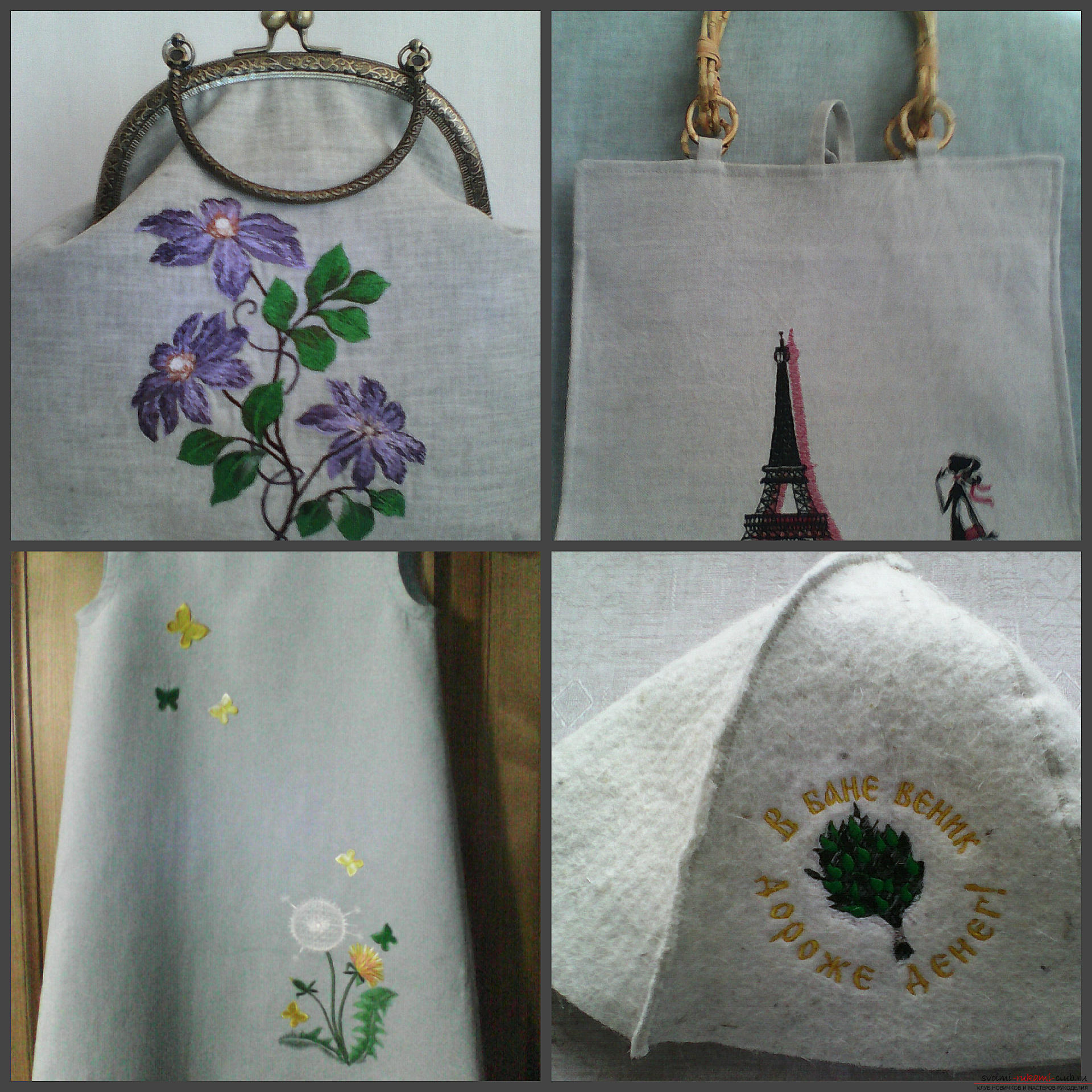 Machine embroidery on natural textiles. Picture №3