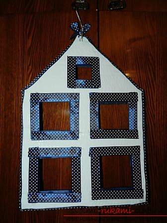 Een huis voor sjaals gemaakt van karton. Foto №4