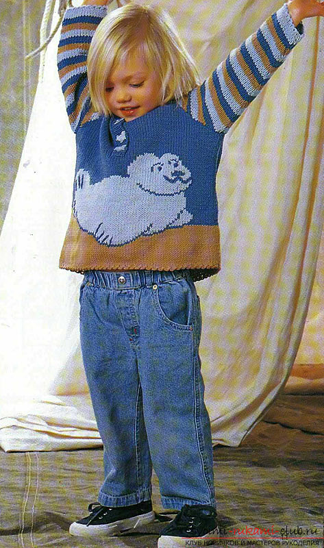 knitted knitting need a nice pullover for the boy. Photo №1