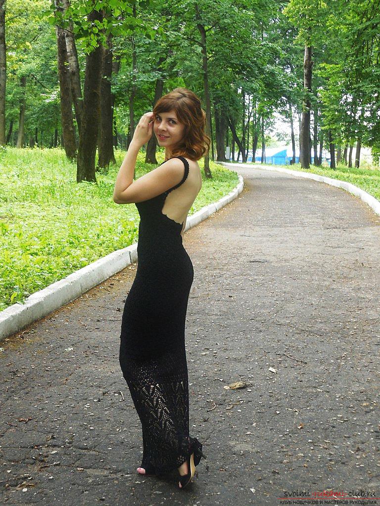 Black dress of 100% cotton. Photo №1