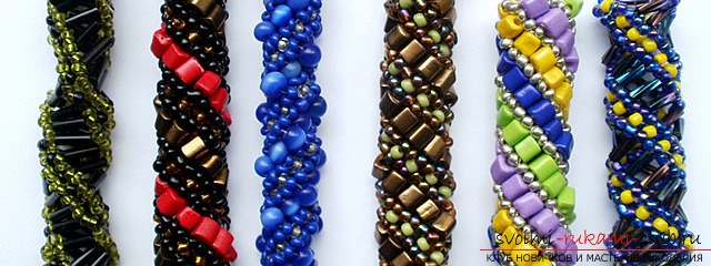 Various schemes of weaving beads from beads. Ornaments with the help of possible techniques of beading .. Picture №7