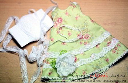 How to sew a charming summer dress for Tilda. Photo №1