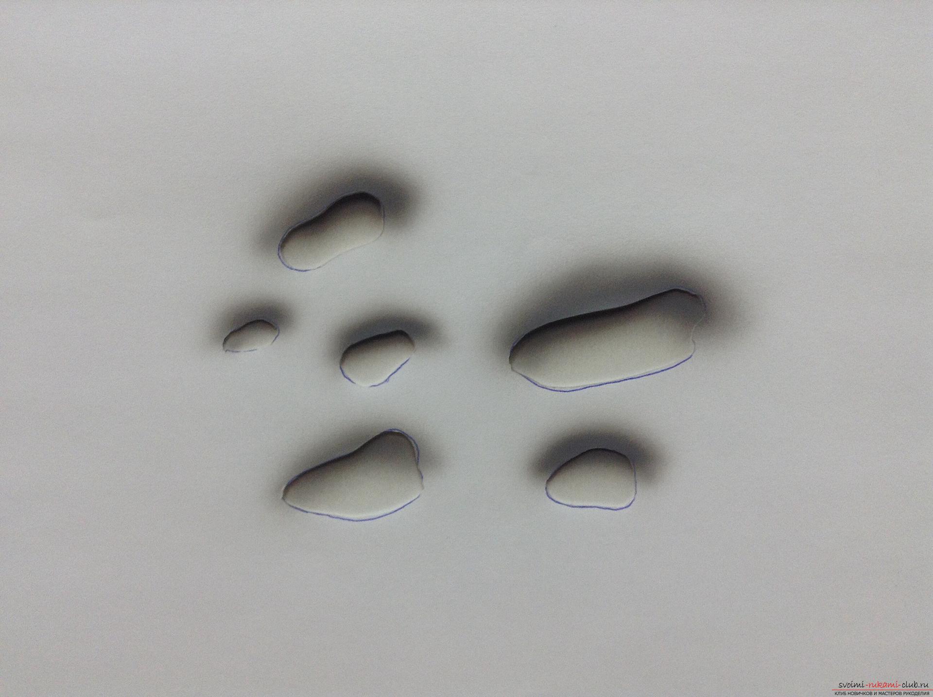 Deze masterclass leert stap voor stap tekenen met een airbrush-tekening van een drop .. Foto №3