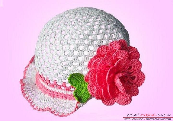 Summer hats for children and adults, crocheted with their own hands crochet with diagrams, descriptions and photos .. Photo # 9