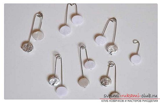 How to make pearl earrings with your own hands? Needlework made of polymer clay. Photo №7