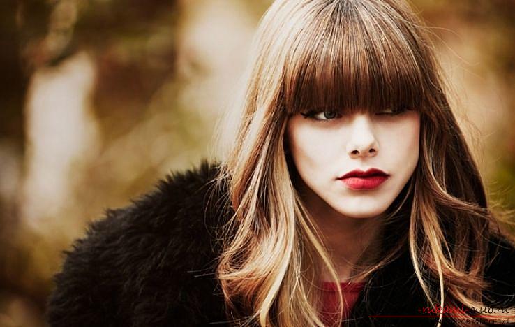 Interesting ideas for creating hairstyles with bangs with your own hands. Photo №8