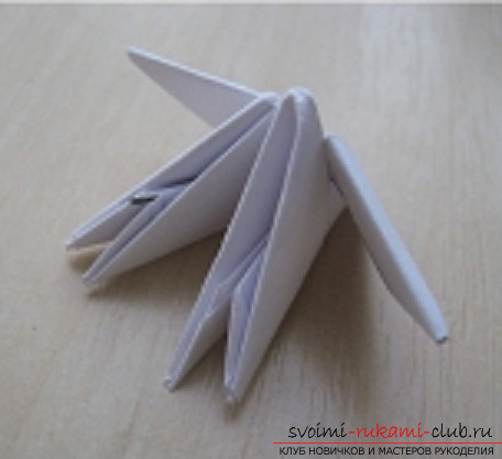 modular origami snowman. Picture №3