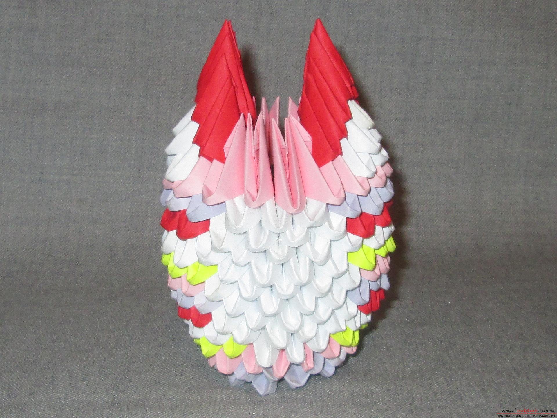 Als je wilt leren hoe je modulaire origami maakt, bekijk dan onze masterclass .. Foto # 27