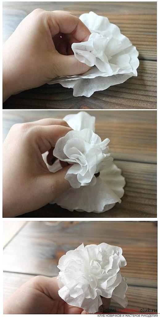 How to make your own hands beautiful and original crafts using kiwing techniques and others, step-by-step photos and instructions for creating paper crafts. Photo Number 9