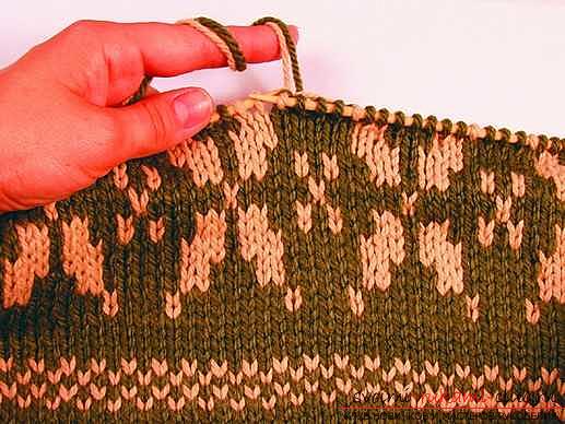 Knitting on knitting needles, knitting for knittingbeginners, knitting patterns on knitting needles, openwork patterns, how to knit openwork patterns, jacquard patterns, how to knit a lazy jacquard pattern with knitting needles, braids, master classes for knitting them .. Photo # 11