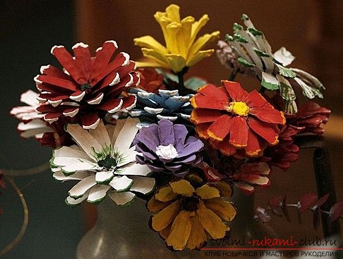 Original crafts made of cones. Photo №41
