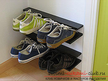 Tips and advice on making an original stand for shoes with their own hands .. Photo # 1
