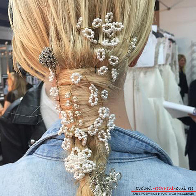 Learning to choose and create a wedding hairstyle for 2016. Photo number 20