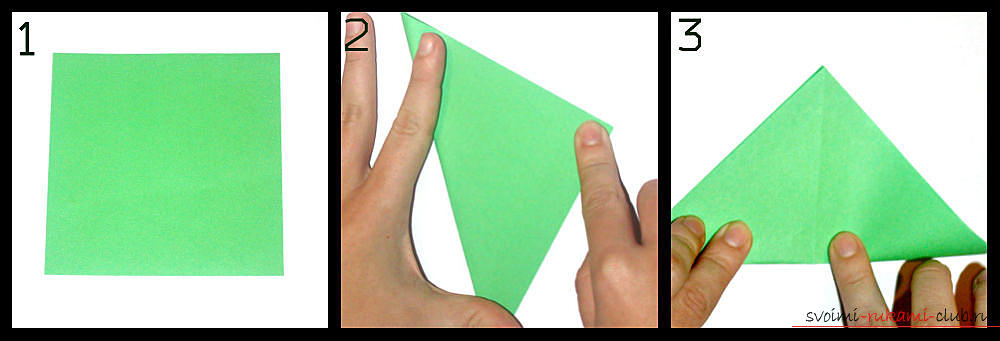 Оригами, правейки проста ваза с многоцветна хартия. Снимка # 2