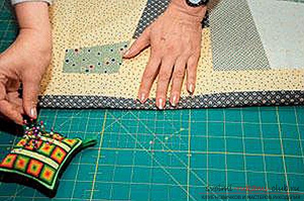 Sewing bedspreads in the technique of patchwork for beginners. Picture №10