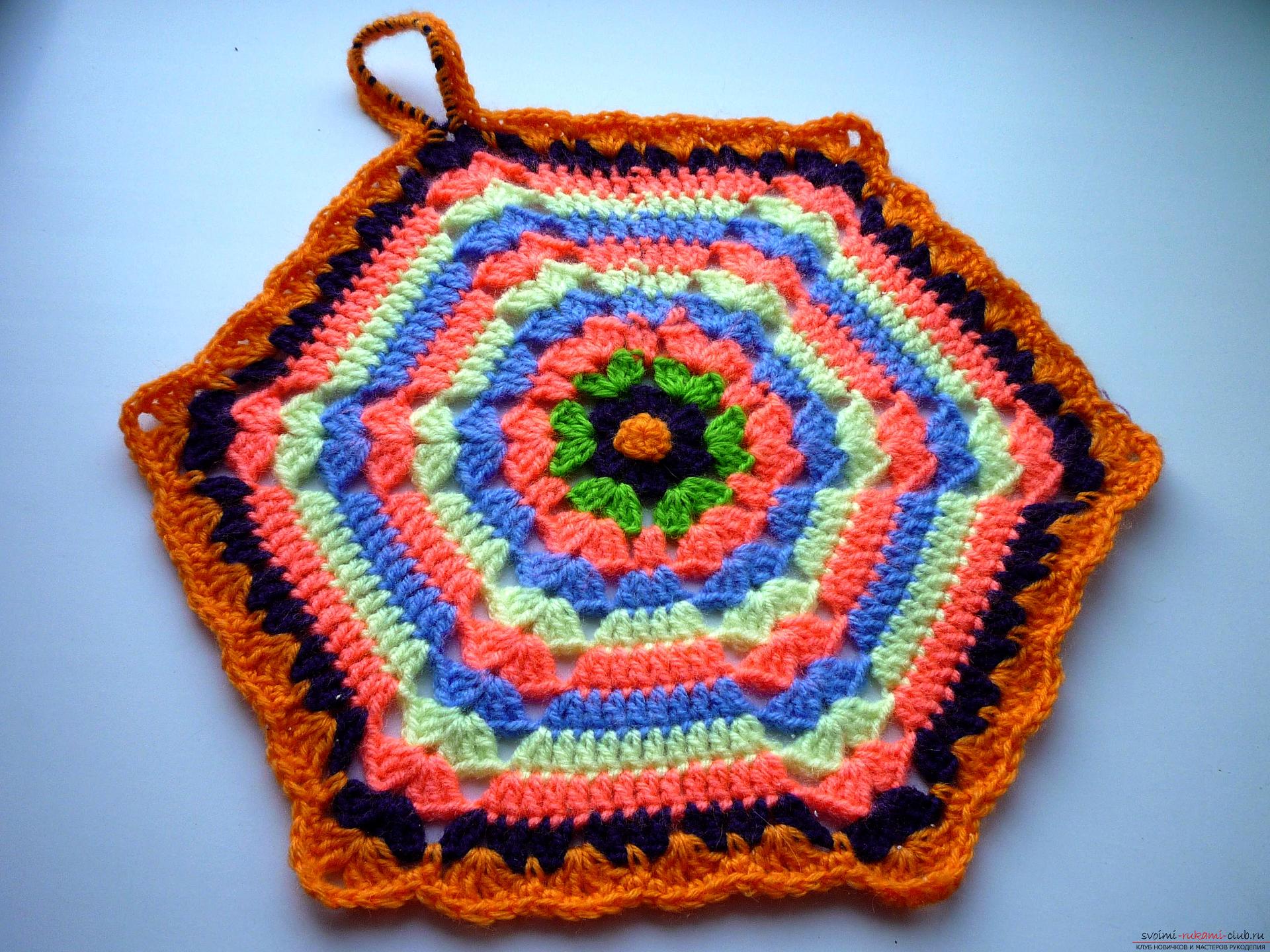 A master class of crocheting with a photo will teach how to tie a stand-tack. Photo №1