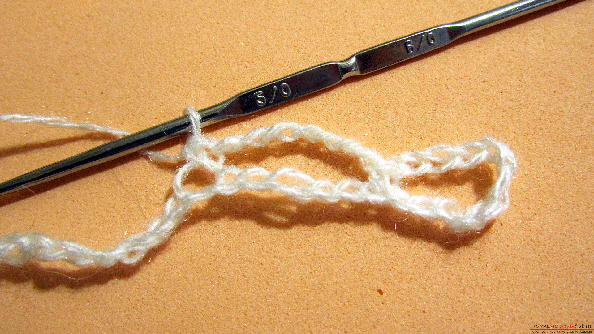 The master class is dedicated to knitting a beautiful stitch with a crochet. Photo №4