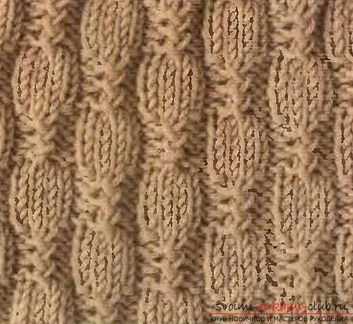 Elegant products with a relief pattern using knitting needles. Picture №3